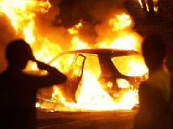 Уночі спалили авто начальника закарпатського УБОЗа